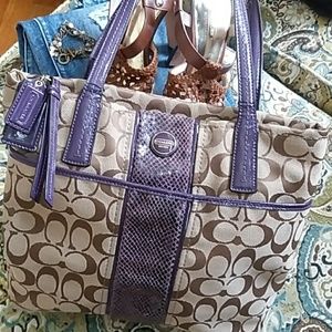 Coach Fabric Shoulder Purse